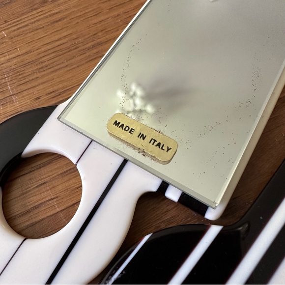 Vintage Janeke Italy Mod Travel Comb Mirror Case Tortoise Mid Century RARE Style - Picture 4 of 16